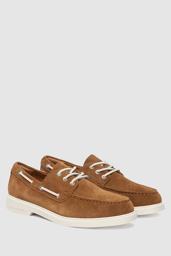 ΠΑΠΟΥΤΣΙΑ KARL LAGERFELD - 533 MID BROWN SUEDE